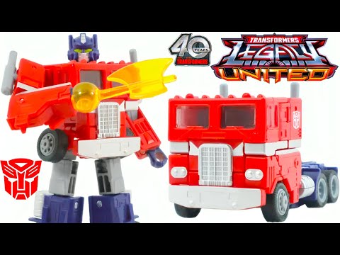 Transformers Legacy United G1 Universe Deluxe Class Optimus Prime Review (4K)