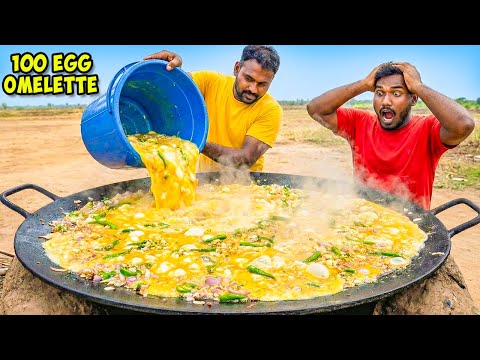 I Cooked 100 EGGS in ONE Omelette | Mad Brothers