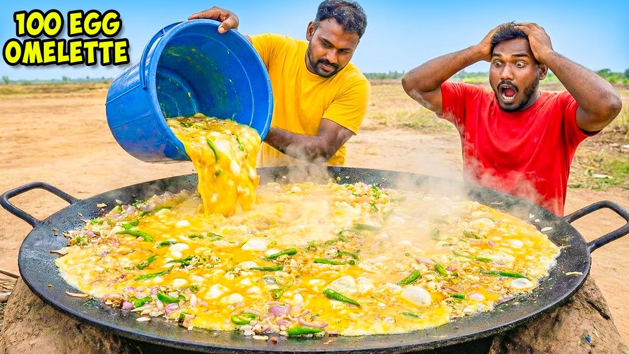 I Cooked 100 EGGS in ONE Omelette