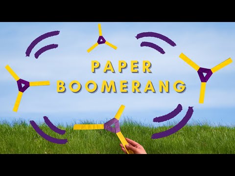 How To Make An Origami Paper Boomerang | It Actually Comes Back!