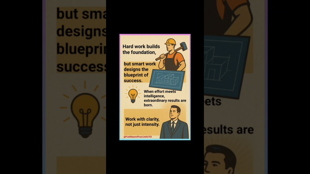 Hard Work vs Smart Work 🔑 | Motivational Shorts #motivation #short #quotes #smartwork #flyxo