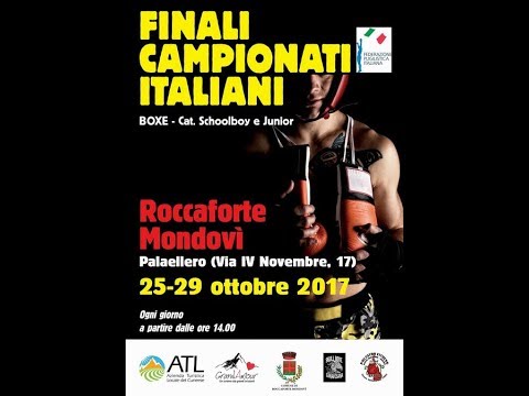 Campionati Italiani SchoolBoy JUnior 2017 Day 4 RING A