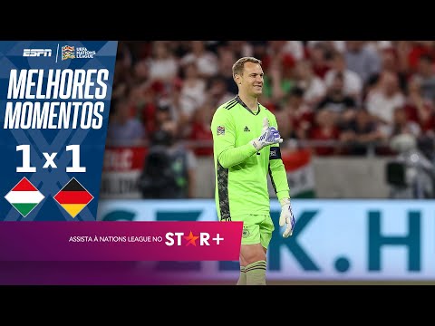 NEUER FAZ MILAGRE, E ALEMANHA FICA NO EMPATE COM A HUNGRIA NA NATIONS LEAGUE