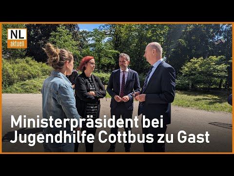 Cottbus | Ministerpräsident Woidke bei Cottbuser Jugendliche - Probleme, Herausforderungen