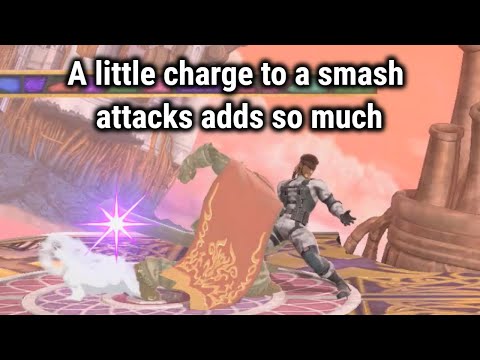 A little charge to a smash attack adds so much