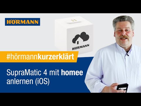 Garagentor-Antrieb SupraMatic 4 mit homee Brain anlernen (iOS) | Hörmann