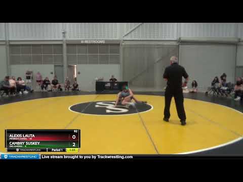 92 Lbs Round 7 (8 Team) - Alexis Lauta, Pennsylvania Vs Cambry Suskey, Oklahoma C057