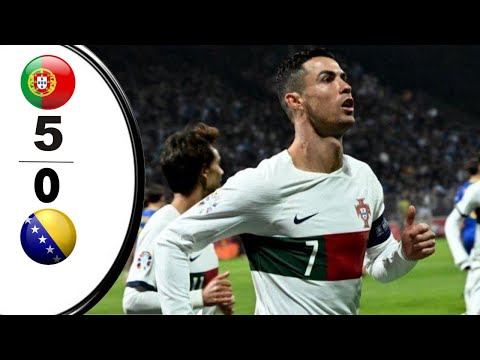 Bosnia Herzegovina vs Portugal 0-5 Highlights & All Goals 16-10-2023
