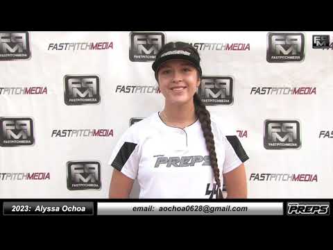 2023 Alyssa Ochoa 4.0 GPA - Power Hitting First Base Softball Skills Video - Easton Preps Paz