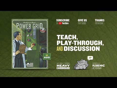 Power Grid - Australia- 4p Teaching, Play-through, & Round table by Heavy Cardboard
