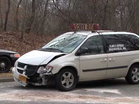 School Van in 2 Car Crash