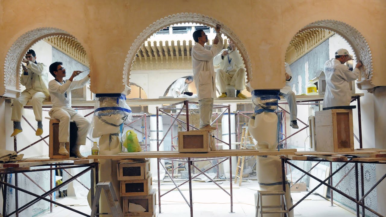 Construcción de un patio nazarí