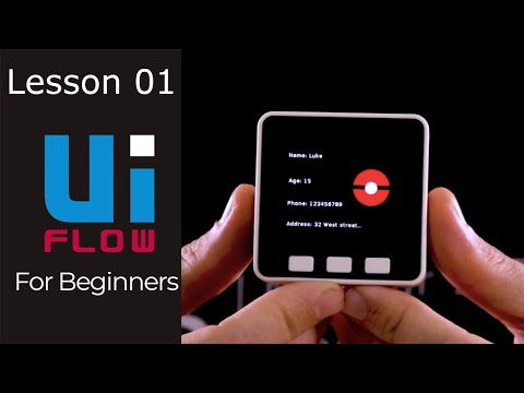 M5Stack UiFlow for Beginners - Lesson 01 - Hello World