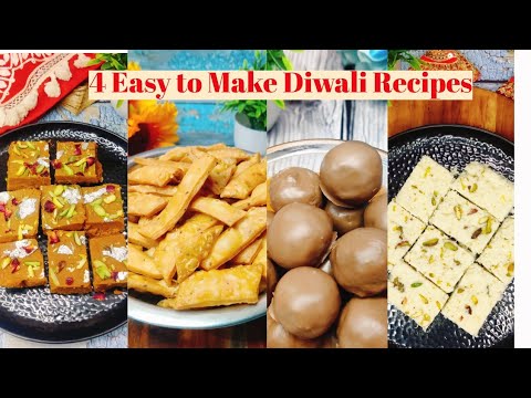 4 Easy Diwali Recipes | Quick & Tasty Diwali Snacks & Sweets 2025 |