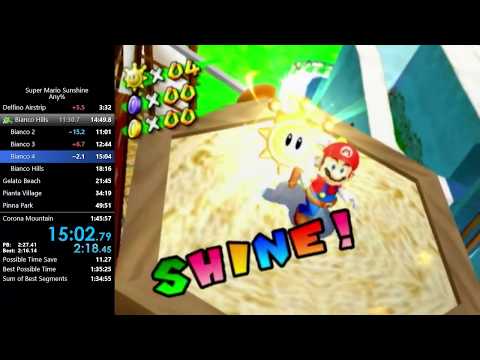 Super Mario Sunshine Any% Speedrun in 1:41:46