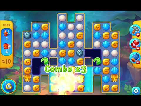 Fishdom Easy Level 9979 (with ingame lightning booster) @choraelmin