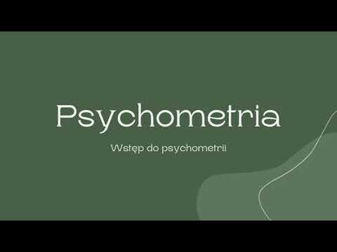 Psychometria - wstęp