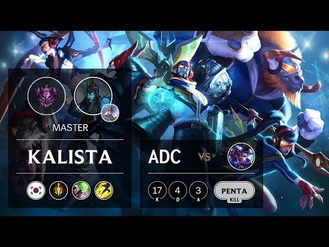 Kalista ADC vs Vayne - KR Master Patch 9.9