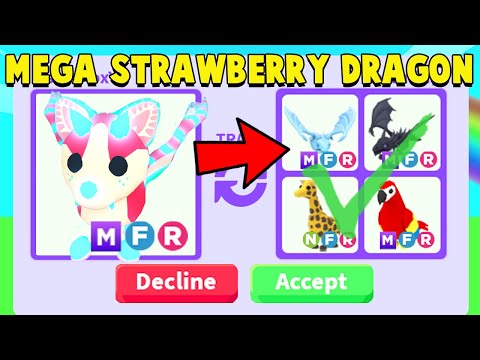 Trading MEGA STRAWBERRY SHORTCAKE BAT DRAGON in Adopt Me!