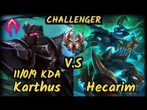 XL Caedrel (KARTHUS) vs HECARIM - 11/0/9 KDA JUNGLE CHALLENGER GAMEPLAY - EUW