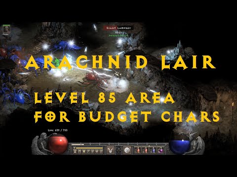 Budget New Level 85 Area NO Cold Immunity - High level item farm location [Arachnid Lair - D2R]