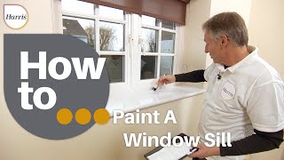 How to Paint a Window Sill | Get a perfect finish with gloss paints when painting a window sill!