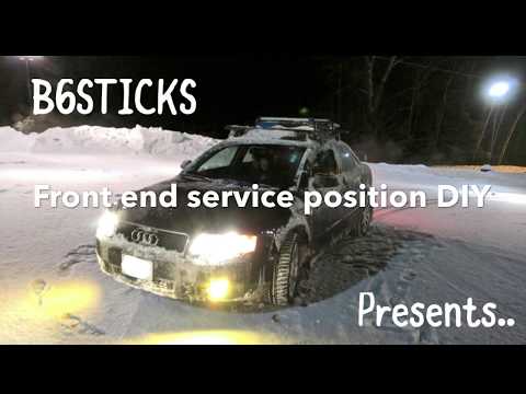 Audi A4 B6 (2002-2005) front end service position DIY