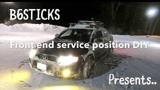 Audi A4 B6 (2002-2005) front end service position DIY