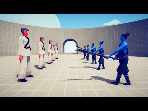 5x TAEKWONDO CHAMPION VS KUNG FU UNITS -   - Totally Accurate Battle Simulator TABS