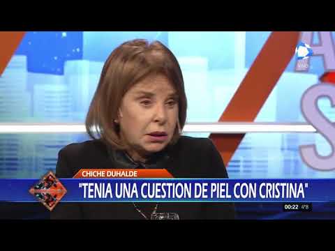 Chiche Duhalde:  "Cristina siempre fue una figura individual y soberbia"