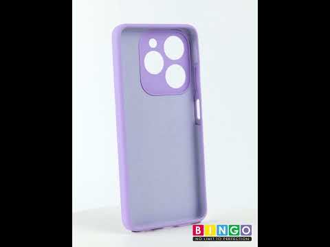 Миниатюра изображения товара Чехол-накладка Bingo Silicone Case для Infinix Hot 40i (фиолетовый)