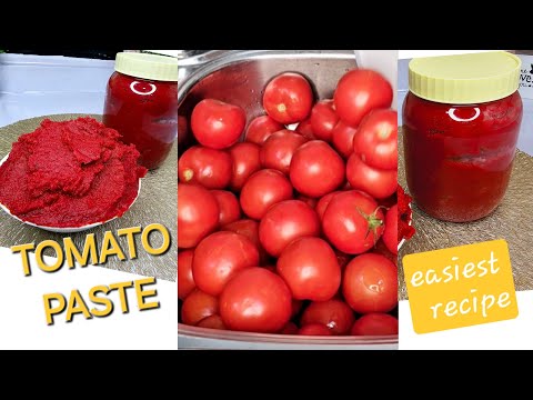 HOW TO MAKE AUTHENTIC BETTER THAN STORE - BOUGHT TOMATO PASTE! THE BEST METHOD💯💯