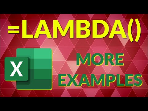 Excel LAMBDA Function - More Complex Examples