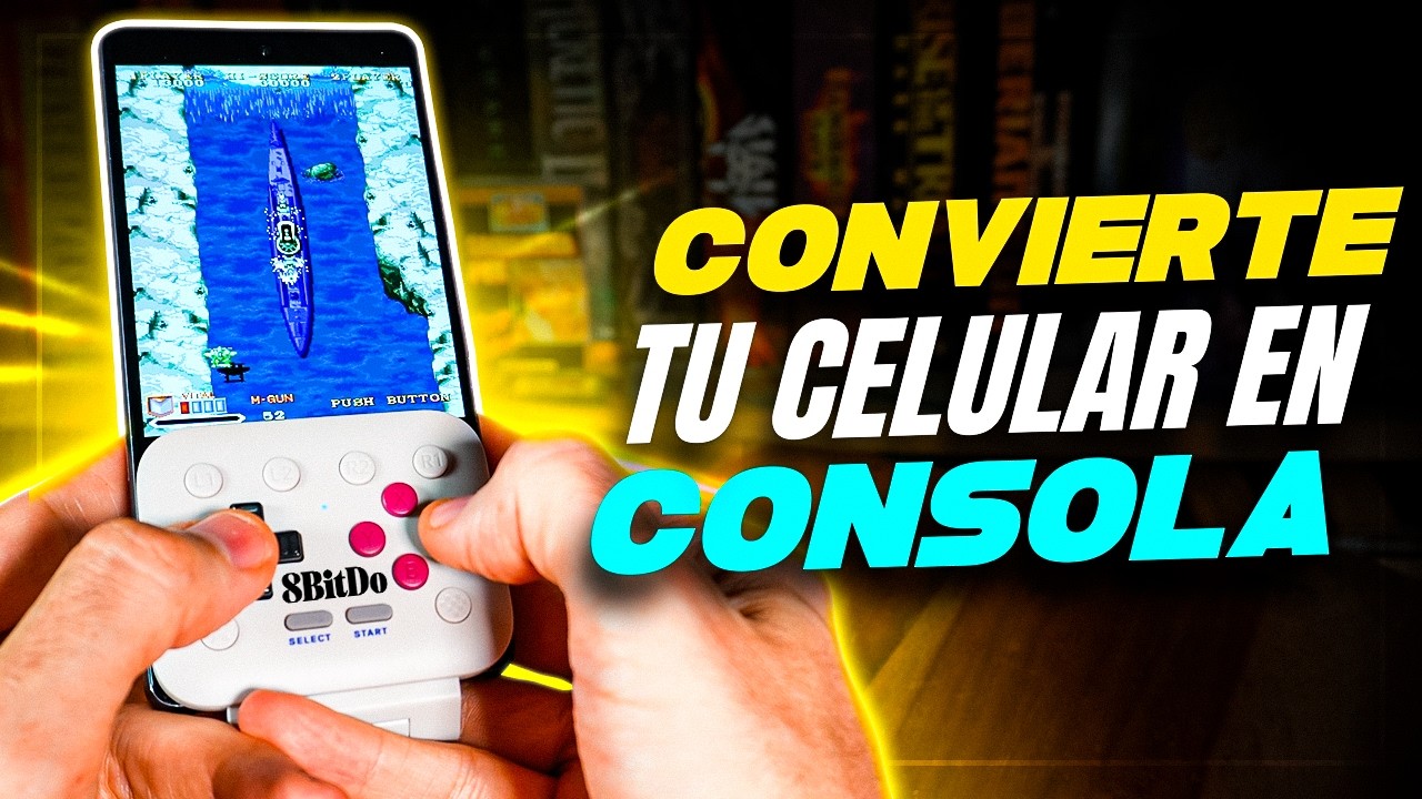CONVERTÍ mi SMARTPHONE en CONSOLA RETRO BARATA con esto: 8bitdo FlipPad