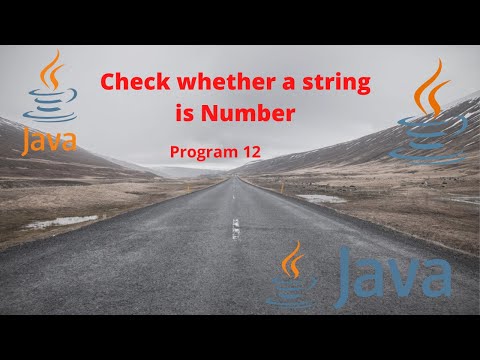 Check Whether A String Is Numeric In Java