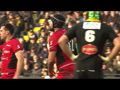 TOP 14 - Essai de Théo MILLET (LOU) - Stade Rochelais - LOU Rugby