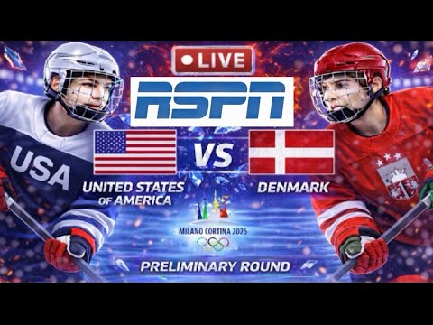 Live Stream: USA vs Denmark - 2026 Olympic Hockey (Group C preliminary) Milano Santagiulia Arena