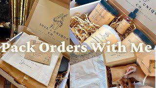 SMALL BUSINESS PACKAGING ORDERS How I pack & ship crystal body scrubs, body butter & crystal candles