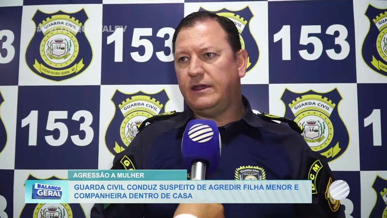 Guarda Civil conduz suspeito de agredir filha menor e a companheira dentro de casa