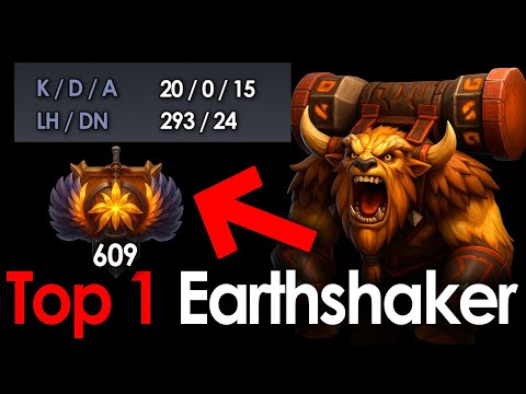 IMMORTAL EARTHSHAKER MID THAT CAN’T DIE | New Patch 7.40 #dota2