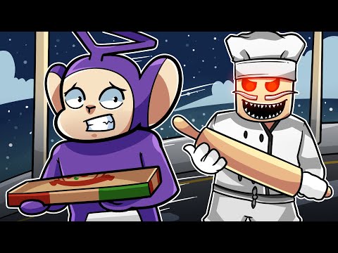 ESCAPE FROM Papa Pizza's Pizzeria! | Tinky Winky Plays: Roblox Escape Papa Pizza's Pizzeria