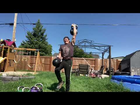 48kg + 36kg Kettlebell Anyhow Fail… So Close :(