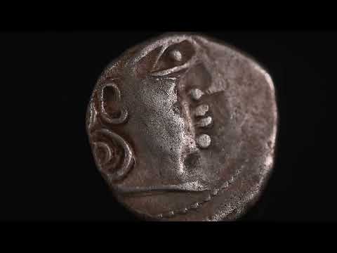 Moneta, Arverni, Drachm, 120-60 BC, Extremely rare, BB+, Argento