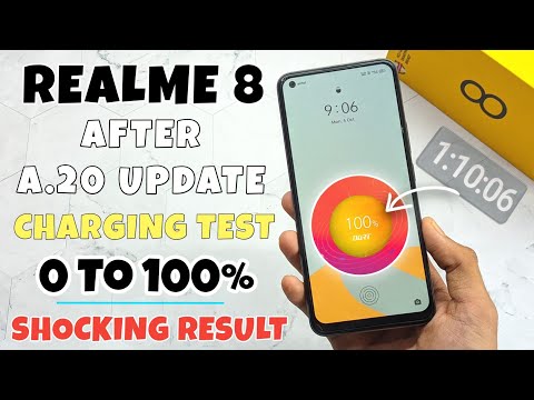 Realme 8 After A.20 Update Charging Test | 0 To 100% Battery Charging Test After Update | Shocking ⚡