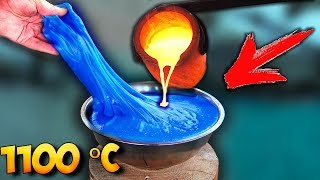 ЧТО ЕСЛИ ВЫЛИТЬ РАСКАЛЕННУЮ ЛАВУ в ОГРОМНОГО ЛИЗУНА ..?!