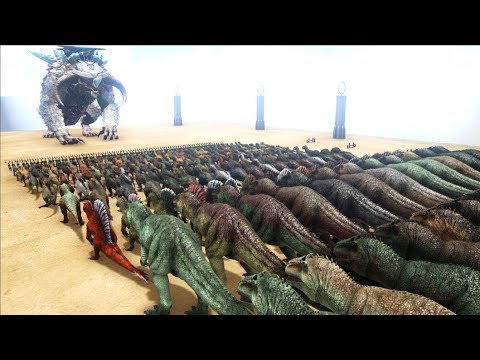 Ice Titan VS ARK Dinosaurs || Cantex