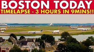 BOSTON TODAY Timelapse 3 Hours of Peak Traffic in 9 minutes