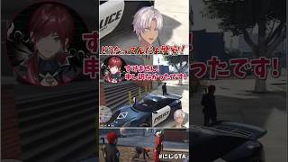 【#にじGTA】レイン・パターソン警部にひき逃げされるイブラヒム【mec崖越え/イブラヒム/緋八マナ/レイン・パターソン/ローレン・イロアス/にじさんじ/切り抜き】#shorts