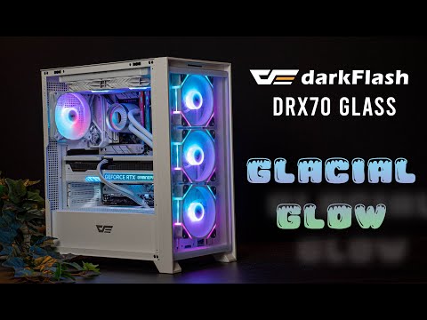 Glacial Glow: Illuminating The darkFlash DRX70 Glass White PC Build