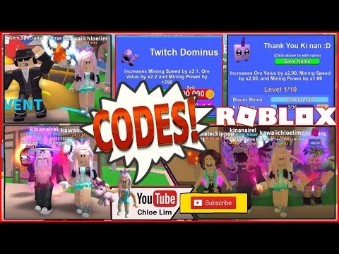 Roblox Gameplay Mining Simulator 5 Codes Twitch Codes Big Shout Out Gem Specialist Quests Loud Warning Steemit - game passes mining simulator roblox